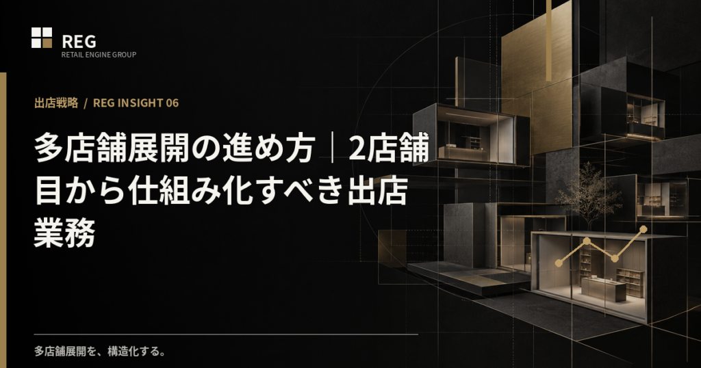 多店舗展開の進め方｜2店舗目から仕組み化すべき出店業務